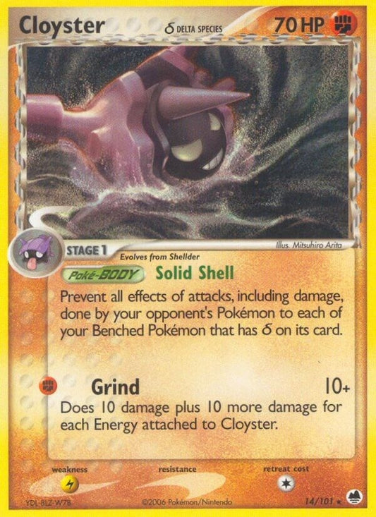 Image for Cloyster (Delta Species) (14/101) (Dragon Frontiers) - Pokemon
