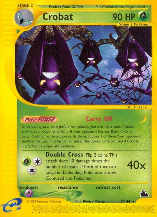 Image for Crobat (6) (006/144) (Skyridge) - Pokemon
