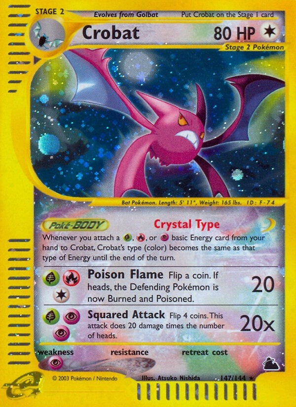 Image for Crobat (147) (147/144) (Skyridge) - Pokemon