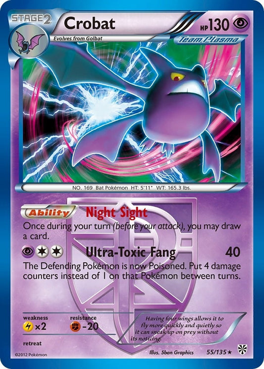 Image for Crobat (Team Plasma) (55/135) (Plasma Storm) - Pokemon