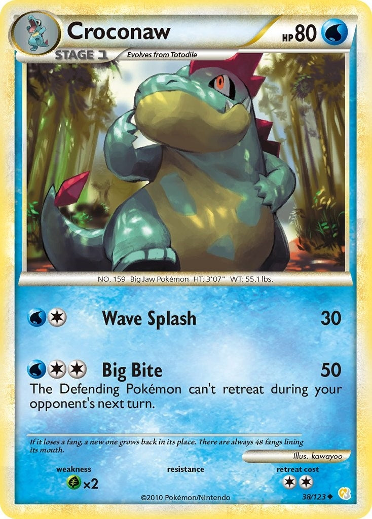 Image for Croconaw (38/123) (HeartGold SoulSilver) - Pokemon