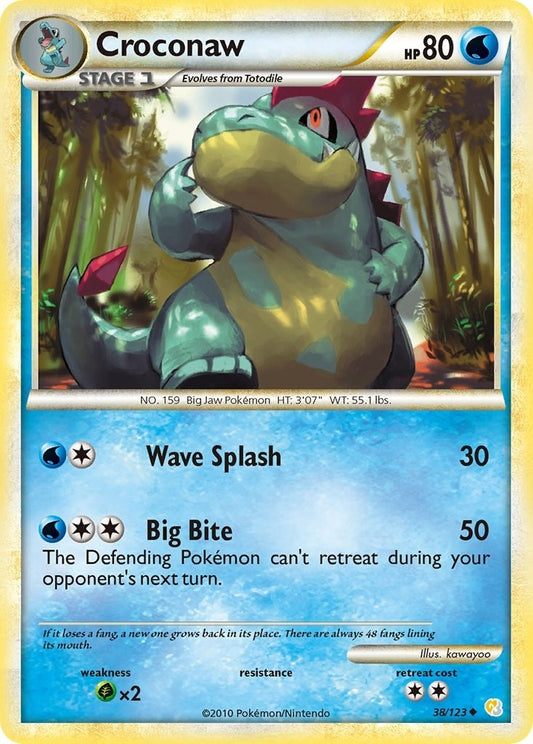 Image for Croconaw (38/123) (HeartGold SoulSilver) - Pokemon