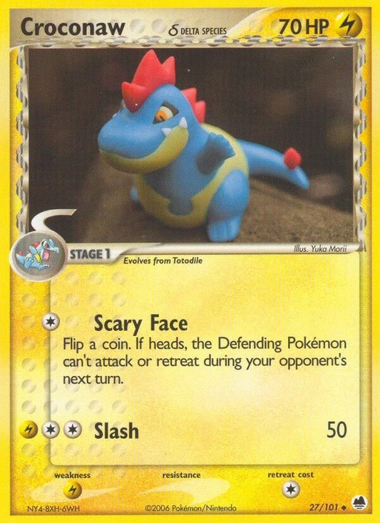 Image for Croconaw (Delta Species) (27/101) (Dragon Frontiers) - Pokemon