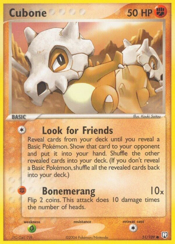 Image for Cubone (51/109) (Team Rocket Returns) - Pokemon