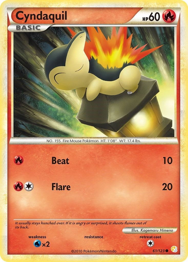 Image for Cyndaquil (61/123) (HeartGold SoulSilver) - Pokemon