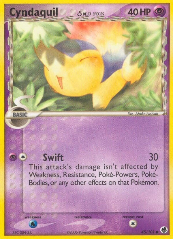 Image for Cyndaquil (Delta Species) (45/101) (Dragon Frontiers) - Pokemon