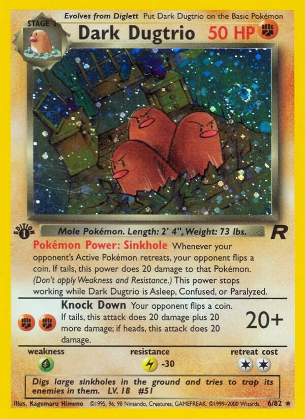 Image for Dark Dugtrio (6) (06/82) (Team Rocket) - Pokemon
