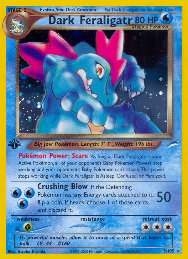 Image for Dark Feraligatr (005/105) (Neo Destiny) - Pokemon