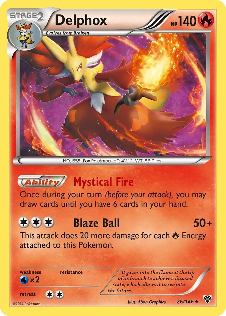 Image for Delphox (26/146) (XY Base Set) - Pokemon
