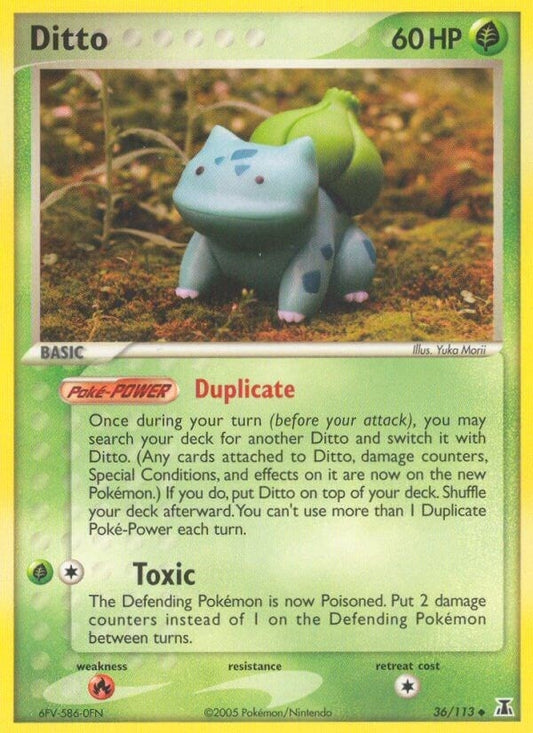 Image for Ditto (Bulbasaur) (36/113) (Delta Species) - Pokemon