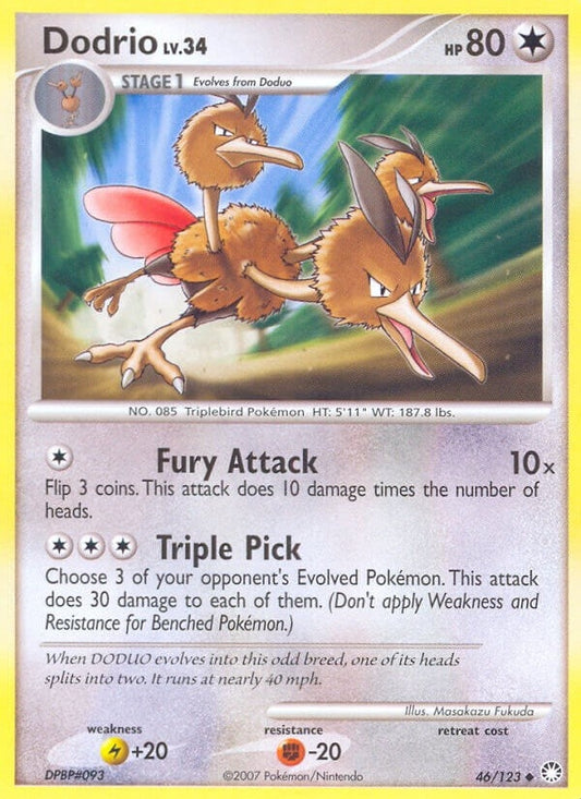 Image for Dodrio (46/123) (Mysterious Treasures) - Pokemon