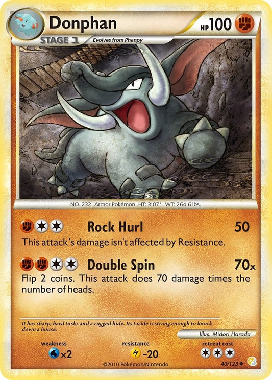 Image for Donphan (40/123) (HeartGold SoulSilver) - Pokemon
