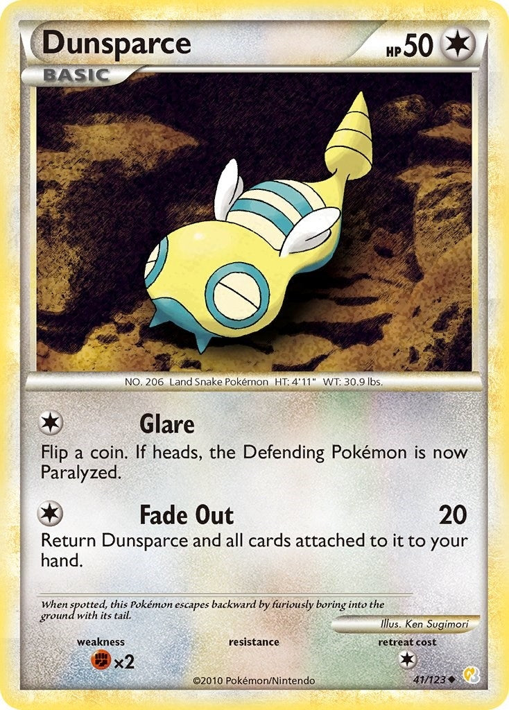 Image for Dunsparce (41/123) (HeartGold SoulSilver) - Pokemon