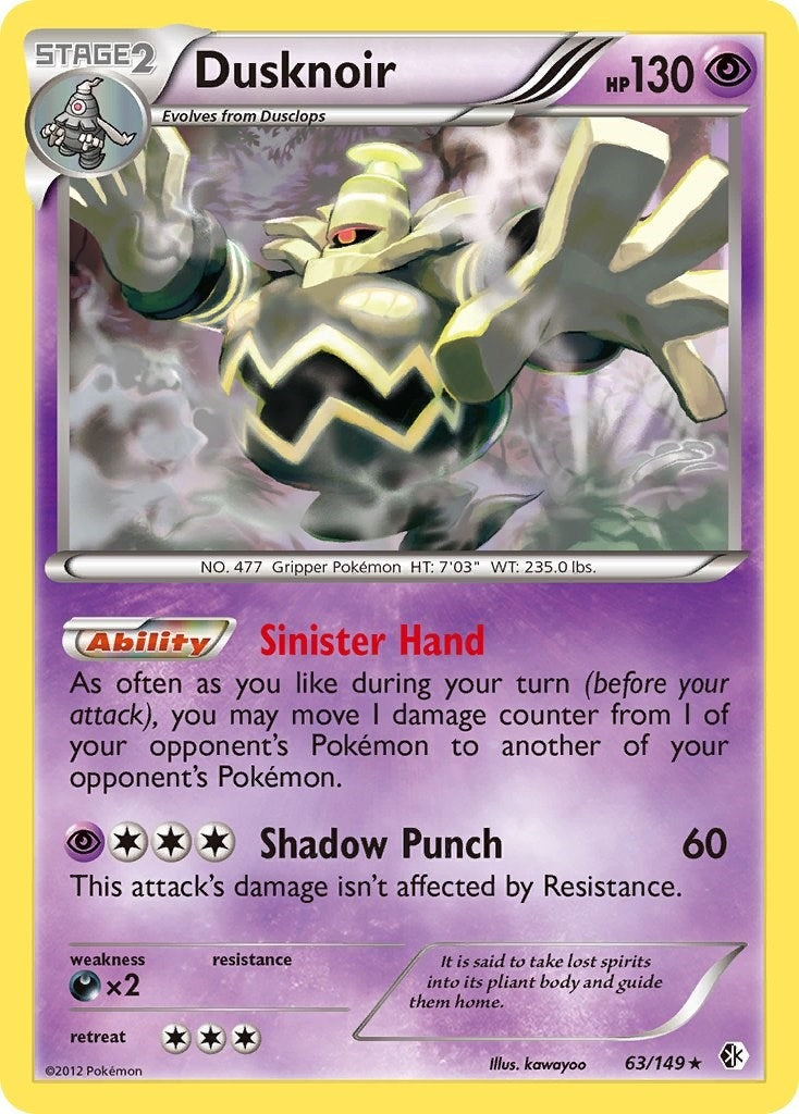Image for Dusknoir (63/149) (Boundaries Crossed) - Pokemon