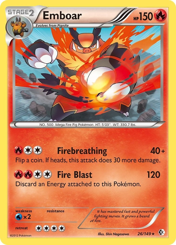 Image for Emboar (26/149) (Boundaries Crossed) - Pokemon