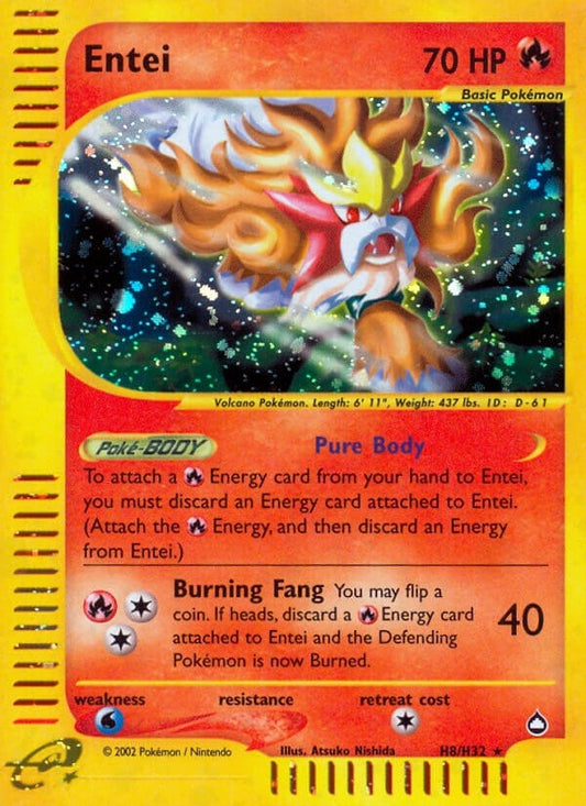 Image for Entei (H8) (H08/H32) (Aquapolis) - Pokemon