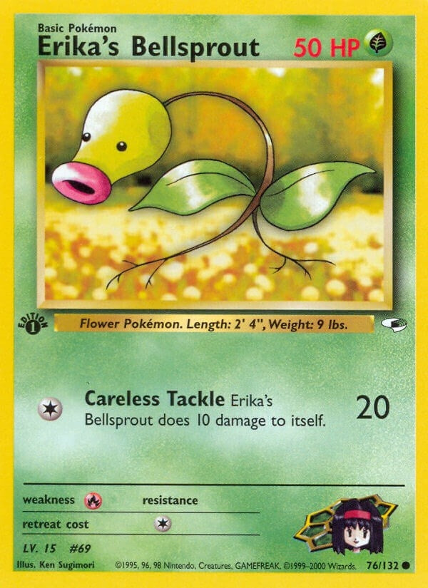 Image for Erika's Bellsprout (76) (076/132) (Gym Heroes) - Pokemon