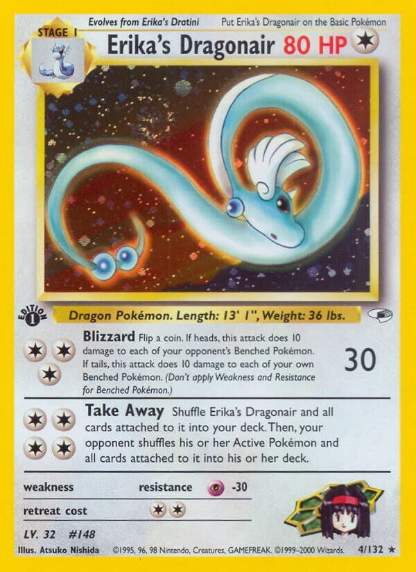 Image for Erika's Dragonair (004/132) (Gym Heroes) - Pokemon