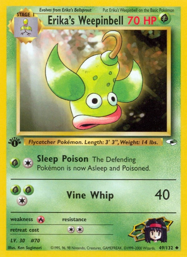 Image for Erika's Weepinbell (49) (049/132) (Gym Heroes) - Pokemon