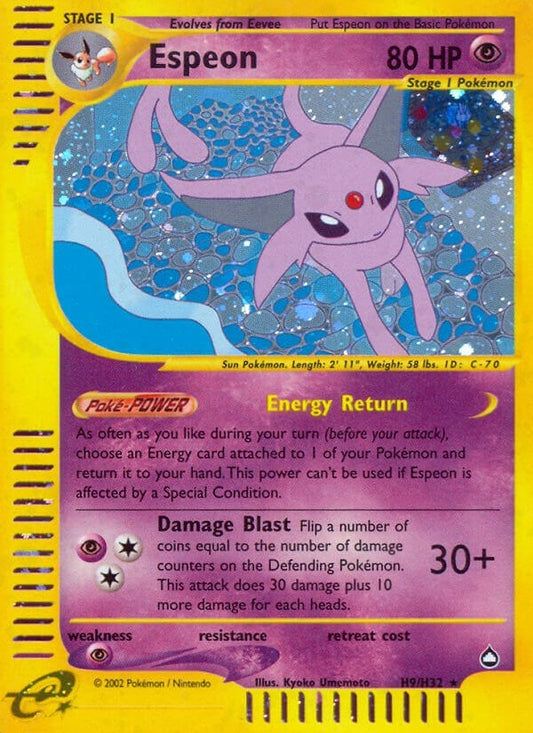 Image for Espeon (H9) (H09/H32) (Aquapolis) - Pokemon