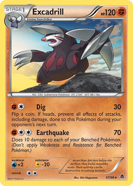 Image for Excadrill (57) (57/98) (Emerging Powers) - Pokemon