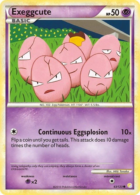 Image for Exeggcute (63/123) (HeartGold SoulSilver) - Pokemon