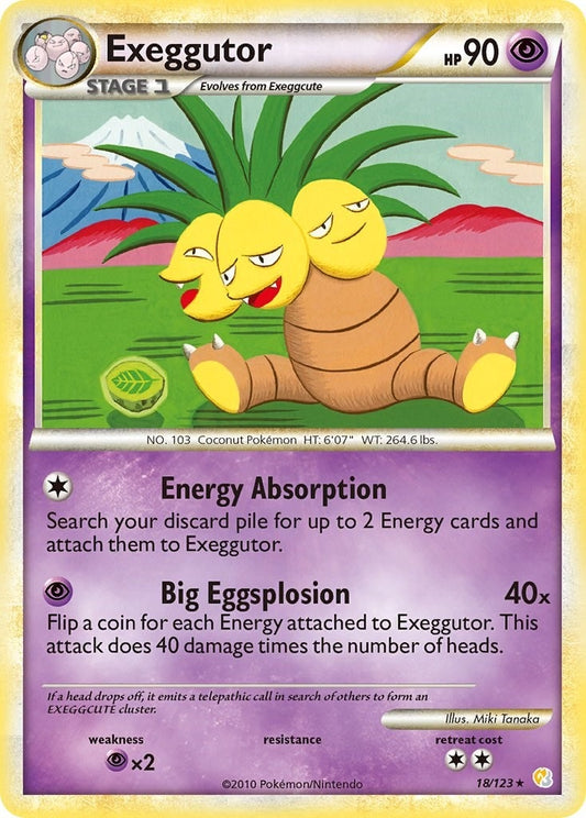 Image for Exeggutor (18/123) (HeartGold SoulSilver) - Pokemon
