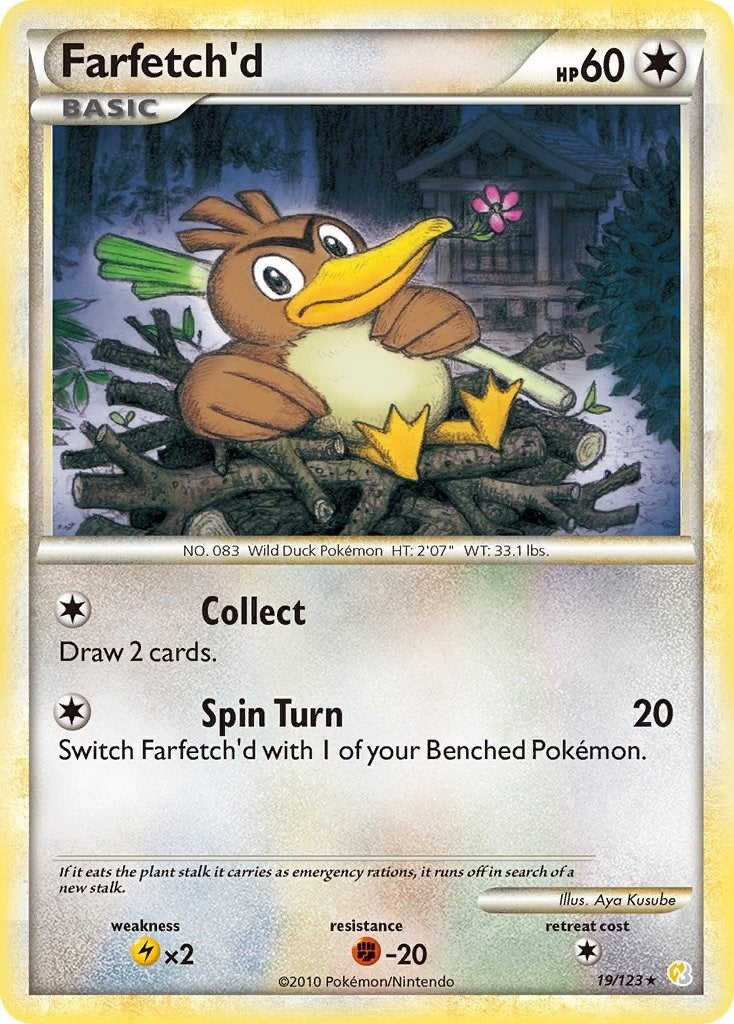 Image for Farfetch'd (19/123) (HeartGold SoulSilver) - Pokemon
