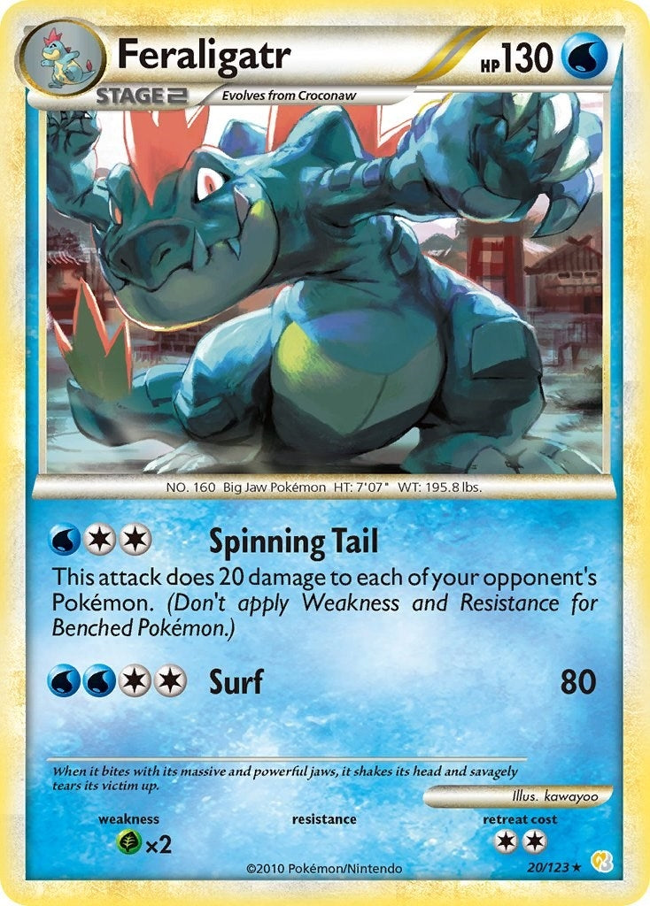 Image for Feraligatr (20/123) (HeartGold SoulSilver) - Pokemon