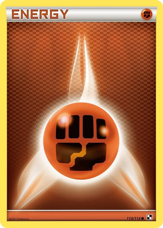 Image for Fighting Energy (110/114) (Black and White) - Pokemon