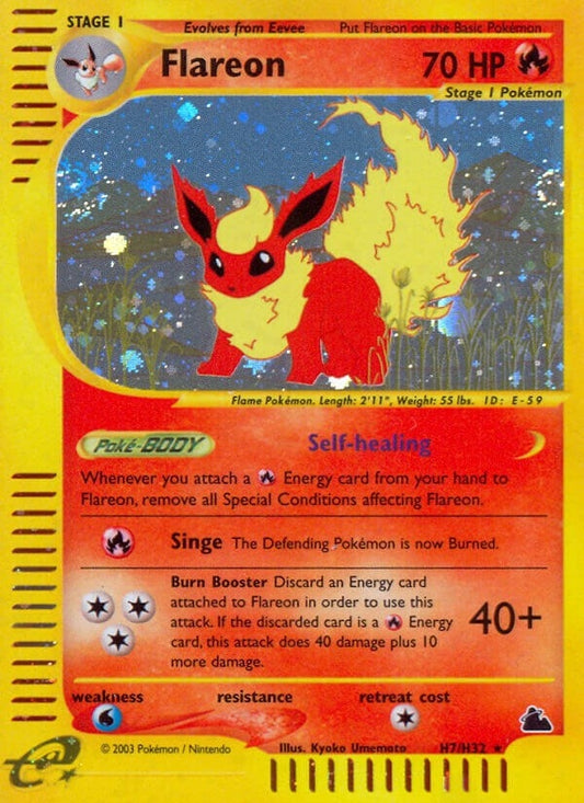 Image for Flareon (H7) (H07/H32) (Skyridge) - Pokemon