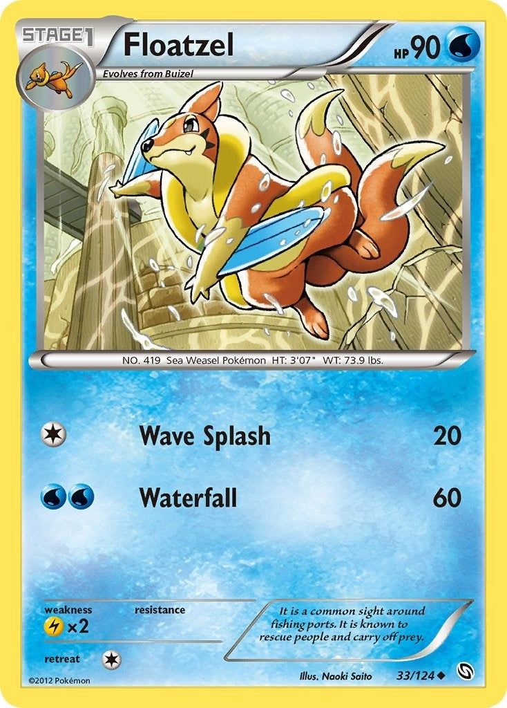 Image for Floatzel (33/124) (Dragons Exalted) - Pokemon