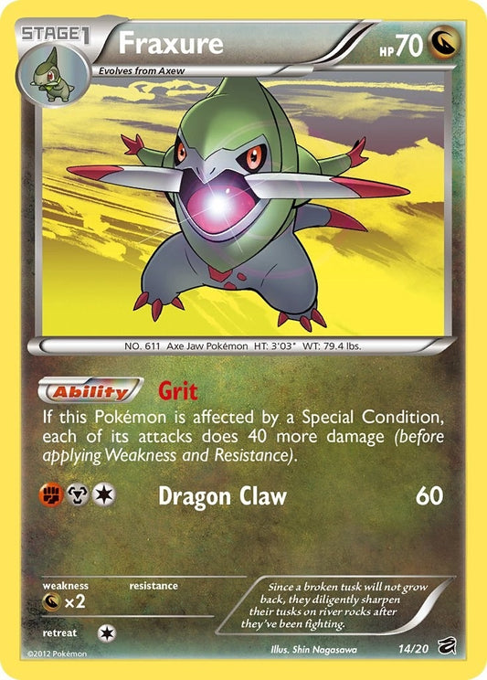 Image for Fraxure (14) (14/20) (Dragon Vault) - Pokemon