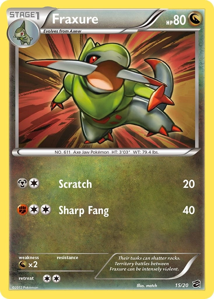 Image for Fraxure (15) (15/20) (Dragon Vault) - Pokemon