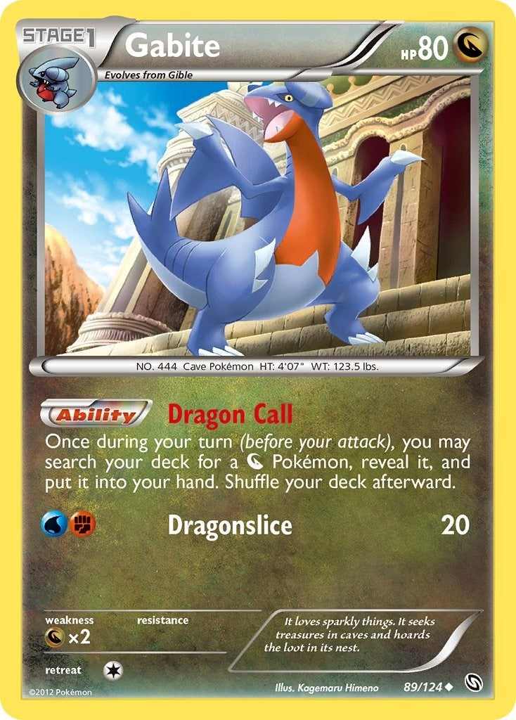 Image for Gabite (89) (89/124) (Dragons Exalted) - Pokemon