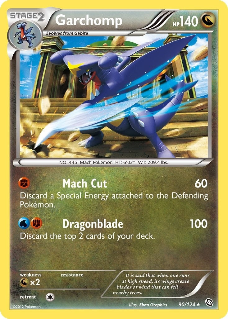 Image for Garchomp (90) (90/124) (Dragons Exalted) - Pokemon