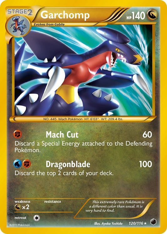 Image for Garchomp (120 Secret Rare) (120/116) (Plasma Freeze) - Pokemon