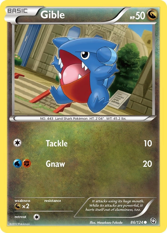 Image for Gible (86) (86/124) (Dragons Exalted) - Pokemon