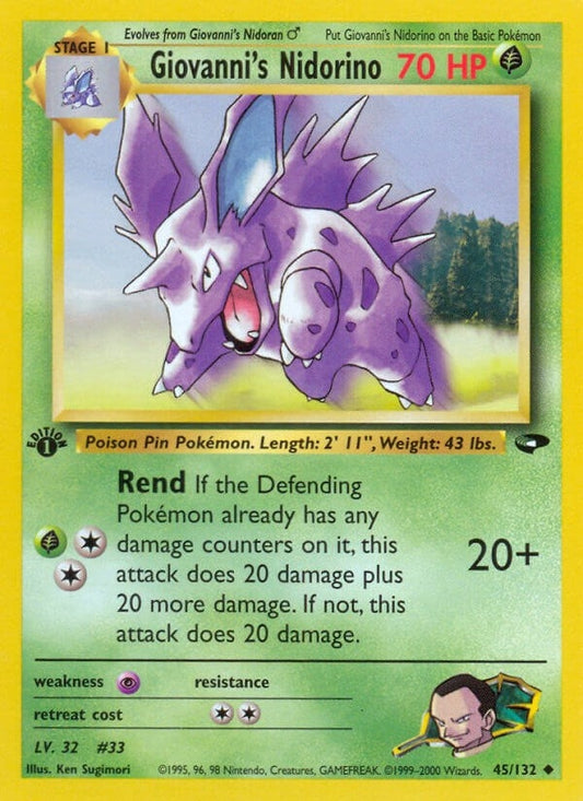 Image for Giovanni's Nidorino (045/132) (Gym Challenge) - Pokemon