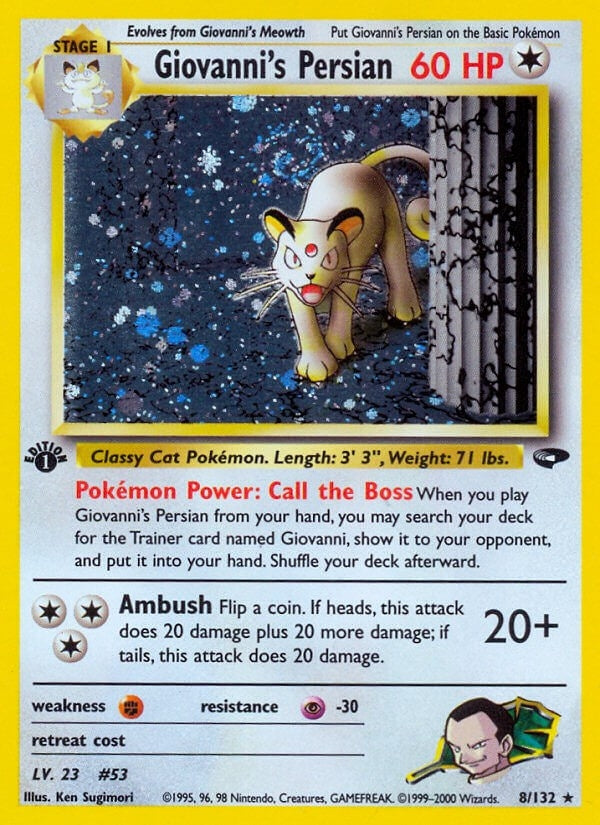Image for Giovanni's Persian (008/132) (Gym Challenge) - Pokemon