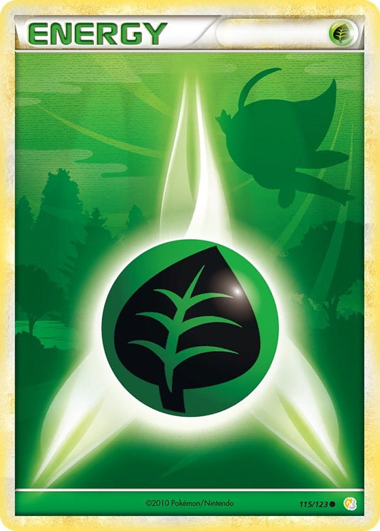 Image for Grass Energy (115/123) (HeartGold SoulSilver) - Pokemon