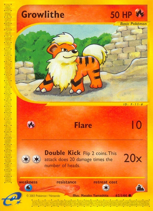 Image for Growlithe (062/144) (Skyridge) - Pokemon