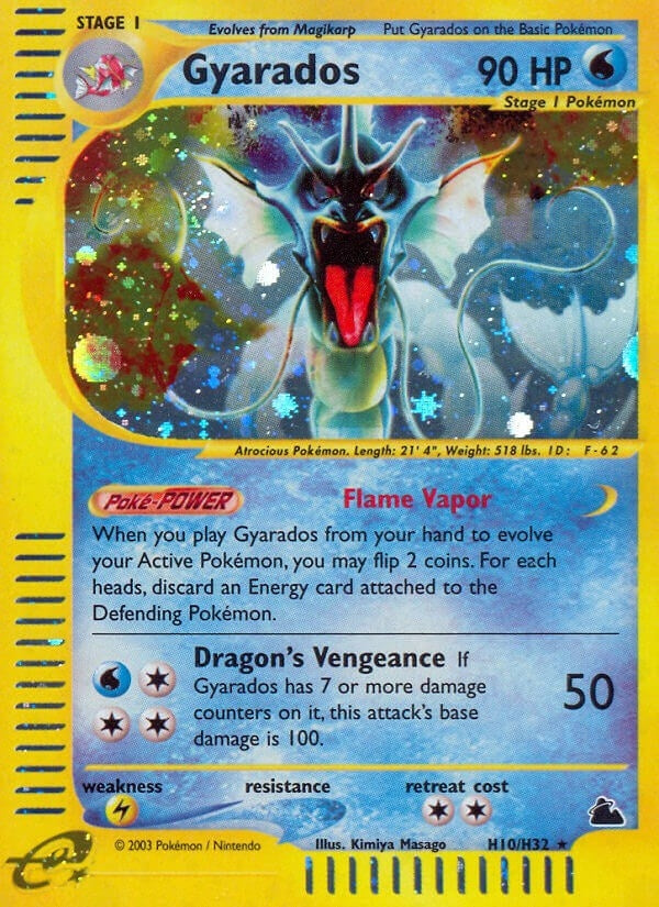 Image for Gyarados (H10) (H10/H32) (Skyridge) - Pokemon