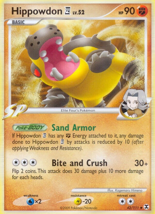 Image for Hippowdon E4 (42/111) (Rising Rivals) - Pokemon