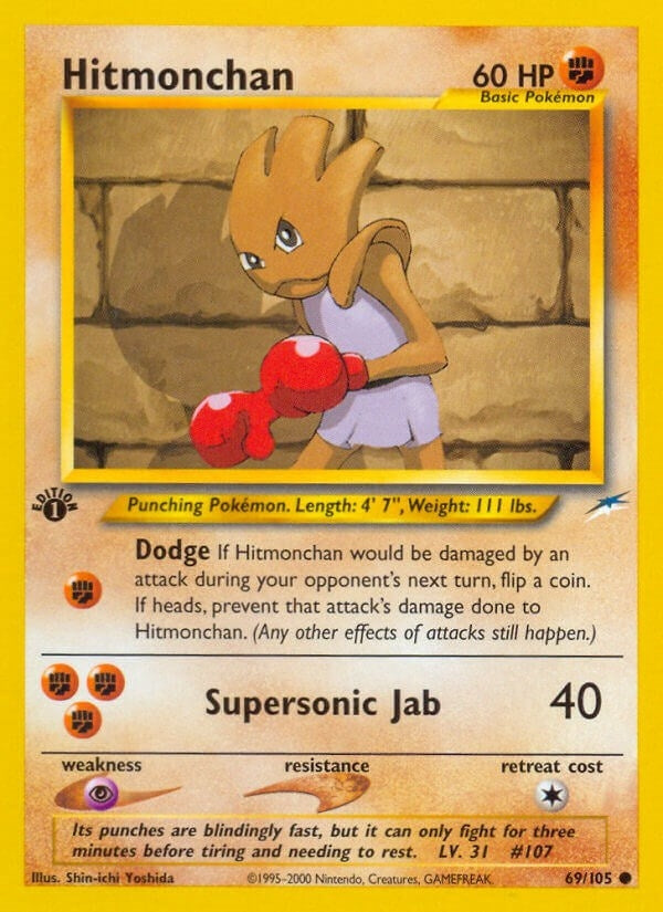 Image for Hitmonchan (069/105) (Neo Destiny) - Pokemon