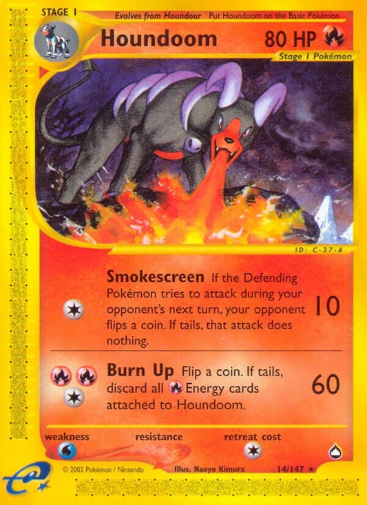 Image for Houndoom (14) (014/147) (Aquapolis) - Pokemon