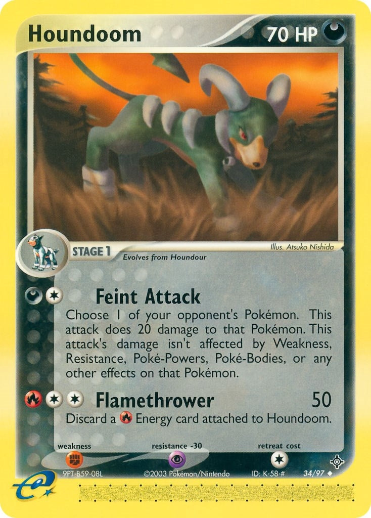 Image for Houndoom (34/97) (Dragon) - Pokemon