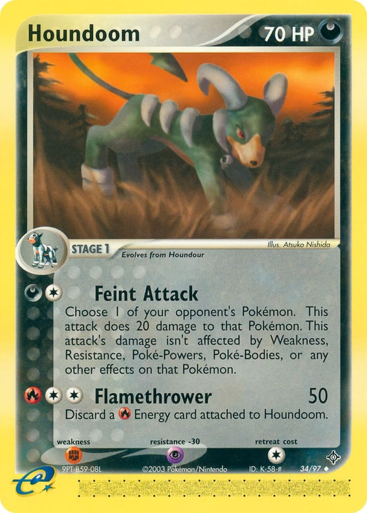 Image for Houndoom (34/97) (Dragon) - Pokemon