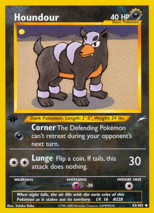 Image for Houndour (043/105) (Neo Destiny) - Pokemon