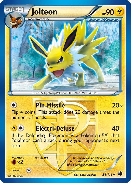 Image for Jolteon (Team Plasma) (34/116) (Plasma Freeze) - Pokemon